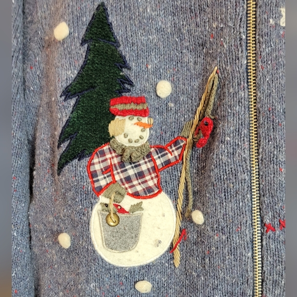 Cadet Blue Holiday Sweater - Picture 4 of 5